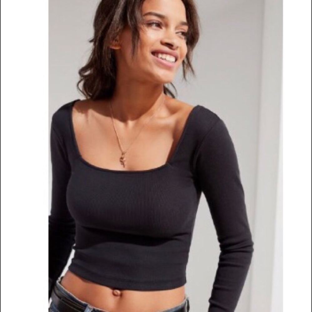 Urban Outfitters Square Neck Cropped Top